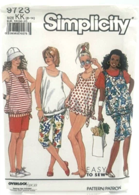 Rare Simplicity Pattern #9723 - Maternity Pants, Skirt, Top & Sunsuit - Image 1 of 2