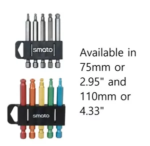 IKEA Tools 5pc wrench set 1/4" Ball Point Hex 2.5~6mm Bits SHIPS FROM USA BBS110 - Foto 1 di 7