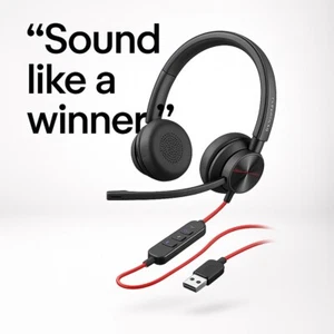 Poly Blackwire 8225 USB-C Headset + Noise Cancelling Mic + ANC Teams Certified - Picture 1 of 5