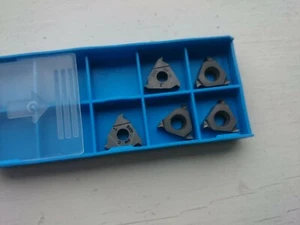 5 Sandvik threading inserts L166.0G-16VW01-001 S10T ( L166 EXT LH 55 28-14 tpi - Picture 1 of 2