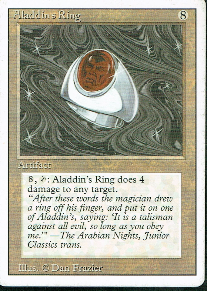 MAGIC THE GATHERING REVISED ARTIFACT ALADDIN'S RING mp - Image 1 of 1