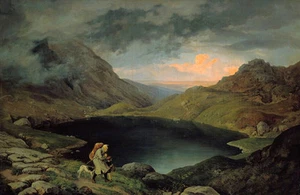 Ölgemälde Gustav Carl Ludwig Richter - Pool in der Riesengebirge Landschaft - Bild 1 von 1