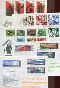 Lot  20 Belege - DDR  - aus 1973 - 75    ( 28180  ) - Bild 1 von 4