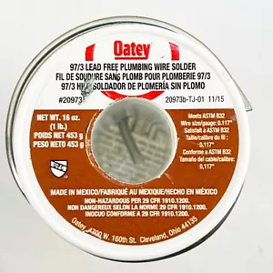 20973 Oatey® 973 Lead Free Plumbing Wire Solder, 038753209739 - Picture 1 of 8
