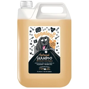 Bugalugs Sensitive Skin Dog Shampoo Oatmeal & Aloe 500ml, 1L, 5L Dog Grooming - Picture 1 of 15