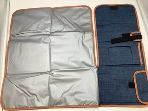 C01 Wickelunterlage für unterwegs - Littlelaughs - Navy - Neu - Bild 1 von 3