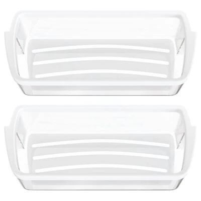 SCAROO W10321304 Door Bin Shelf White Whirlpool Refrigerator PS348956, AP6019471 2-PACK