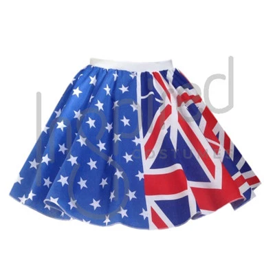 AUSTRALIA DAY skirt Girls 15" Flag Skater Panel SCHOOL WORLD FLAG DAY Anzac Day - Image 1 of 3