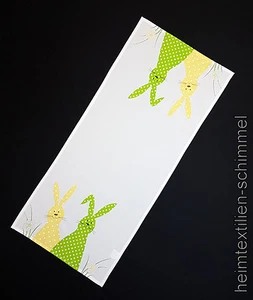 STICKEREI Tischdecke HASE Tischdeckchen OSTERHASE Mitteldecke OSTERN Decke 40/90 - Bild 1 von 2