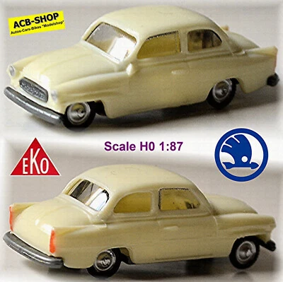 Skoda Octavia Tipo 702 Berlina 1963-64 Bianca 1:87 EKO 2124 - Immagine 1 di 4