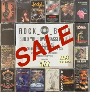 $1 and UP 80s 90s METAL Buy $25 get free shipping CASSETTE TAPES BUILD YOUR LOT - Picture 1 of 404