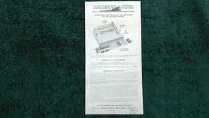 AMERICAN FLYER M2870B M2870 # 770 LOADING PLATFORM INSTRUCTION PHOTOCOPY - Picture 1 of 2