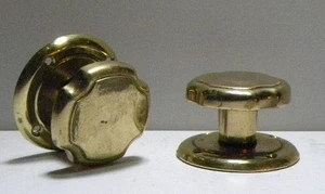2 POMELLI IN OTTONE MASSICCIO USATI - COME VISIBILE IN FOTO - Foto 1 di 1