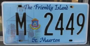 Ausgezeichnetes St. Maarten Island Nummernschild 2007 The Friendly Island - # M - 2449 - Bild 1 von 1
