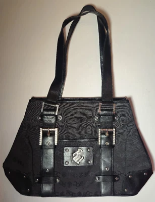 Rocawear Roca Wear Negro Cartera Bolso de Hombro Logo Estrás Hebillas ¡MUY RARO!! Foto 1 de 4