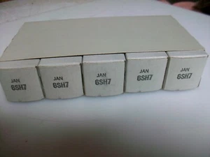 SLEEVE OF 5 JAN GE 6SH7 TUBES       5960-00-989-1251 - Picture 1 of 4