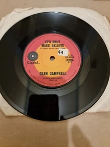 Glen Campbell. Pave Your Way Into Tomorrow. 7 Inch Single. Record Vinyl. VG - Picture 1 of 3