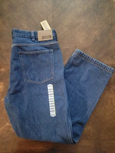 Duluth Flanell gefütterte Jeans NEU Herren 38x32 blau entspannt Ballsaal isoliert Neu mit Etikett - Bild 1 von 14