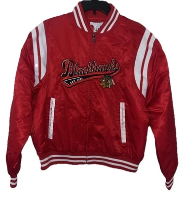 Женская куртка-бомбер Chicago Blackhawks Wear By Erin Andrews на молнии, размер XL - Изображение 1 из 4