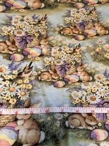 Easter Basket By Suzan Wignet Fabric 1 Yard - Picture 1 of 1