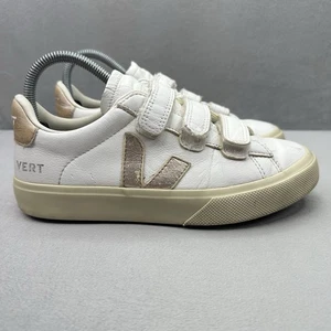 VEJA Recife Womens Size 6 Shoes White / Natural Leather 3-Strap Casual Sneakers - Picture 1 of 8