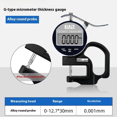 Electronic Digital Thickness Gauge Thickness Gauge Round Head Thickness Gauge - Image 1 of 4