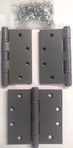 Bisagras de puerta de acero con rodamiento de bolas de grado comercial 4-1/2 x 4-1/2 (paquete de 3 bisagras) - Imagen 1 de 4