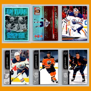 Edmonton Oilers Lot 6 Hockey Cards Upper Deck On Tour NM Hockey NHL - Picture 1 of 8