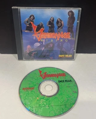 Vengeance Rising Once Dead CD 1990 Intense Records Christian Thrash Metal Foto 1 de 4