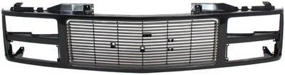 Grille For 88-99 GMC K1500 C1500 Black Plastic Fits Models with Dual Headlight Foto 1 de 4