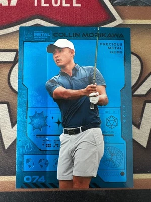 Collin Morikawa 2023 Upper Deck Metal Universe Champions Blue PMG /50 #74 - Image 1 of 2