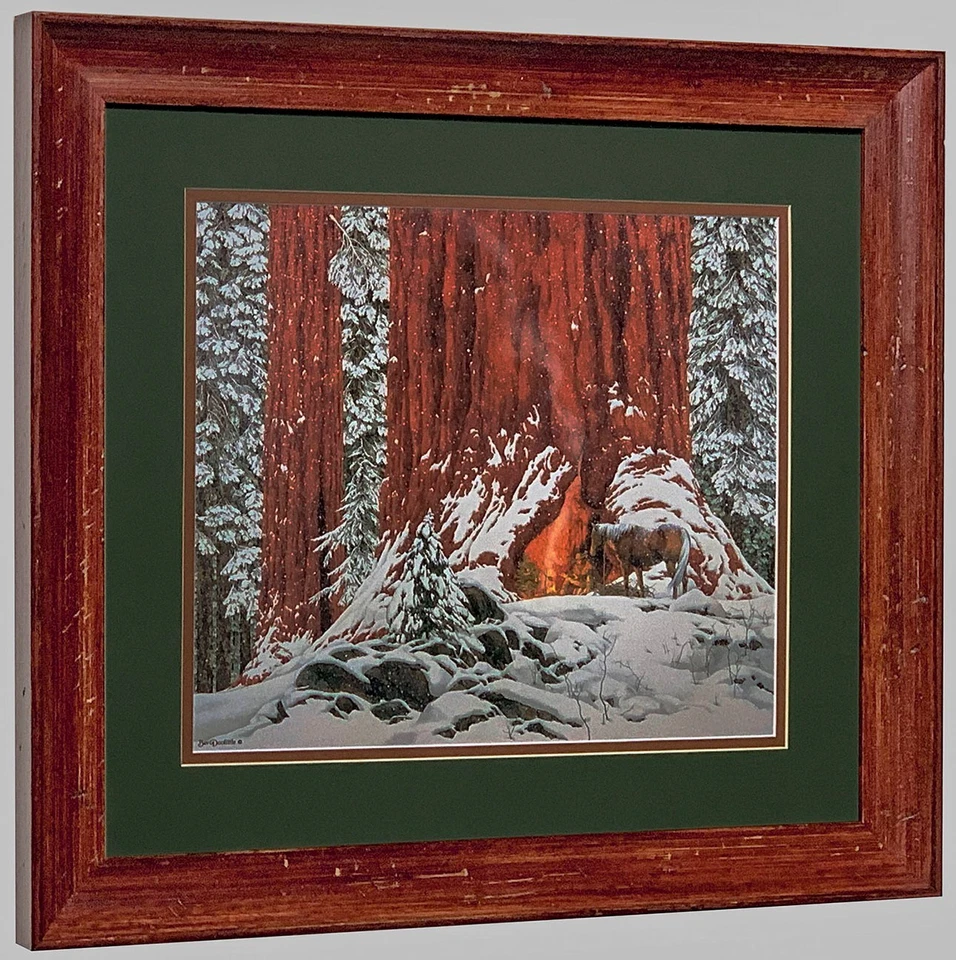 Bev Doolittle 圣诞节赠送或取一周带框和磨砂艺术印刷品 — 第 1/1 张图片