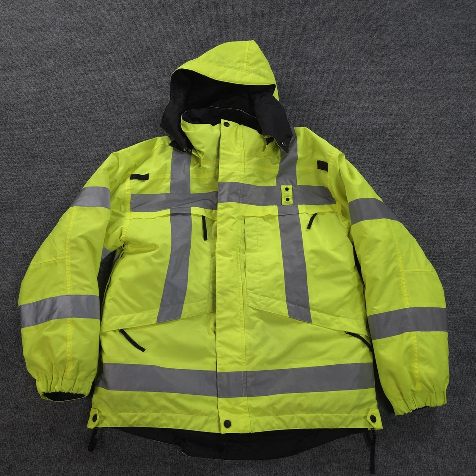 5.11 Tactical Jacket Mens M Yellow 3-In-1 Hi Vis Reflective Safety Parka 48033 - Image 1 of 4