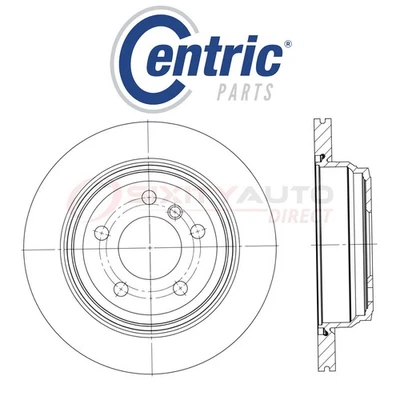 Centric High Carbon Alloy Disc Brake Rotor for 2017 BMW 330i xDrive 2.0L L4 cy Foto 1 de 4