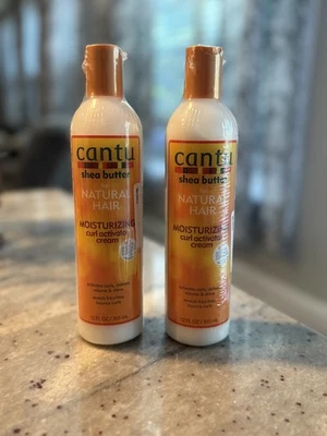 2x LOT Cantu Shea Butter For Natural Hair Moisturizing Curl Activator Cream 12oz - Image 1 of 4