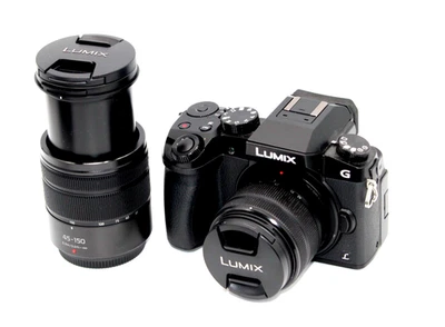 Panasonic Lumix DMC-G7 16.0MP Digital SLR Camera Black  With Two Lenses EX+++ - Image 1 of 4