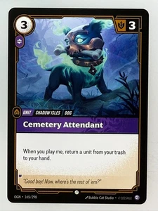 Riftbound League of Legends - x3 Cemetery Attendant 165 - Picture 1 of 1