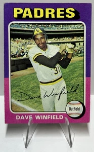 DAVE WINFIELD 1975 TOPPS BASEBALL CARD#61 SAN DIEGO PADRES NO CREASES VG+ - Picture 1 of 2