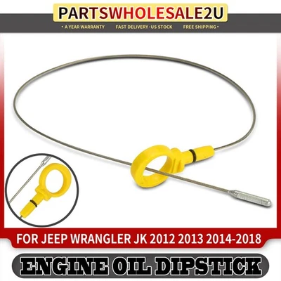 Varilla de medición de aceite de motor para Jeep JK Wrangler 2012 2013 2014 2015 2016 2017 2018 3,6 L Foto 1 de 4