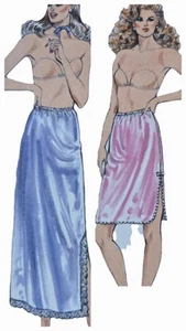 1980s Half Petticoat Lace Midi Maxi Kwik Sew Sewing Pattern 1555 Martensson - Picture 1 of 3