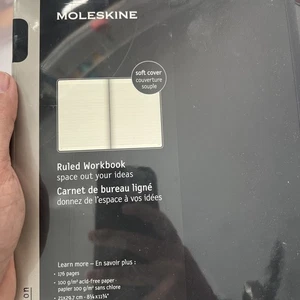 New Sealed Moleskin Pro Collection Ruled Workbook Lined Paper 8.25" x 11.75" - Picture 1 of 5