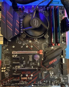 MSI MPG z390 Gaming Plus Motherboard + Intel I7-9700 + 16gb RAM and CPU Cooler - Picture 1 of 9