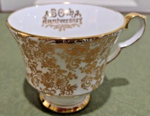 Vintage Royal Windsor  50th Anniversary Fine Bone China England Cup Only - Bild 1 von 12