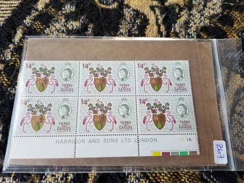Turks & Caicos Islands 1/4 Cent MNH - 1969 Local Motives Queen Elizabeth II Z67 Cover