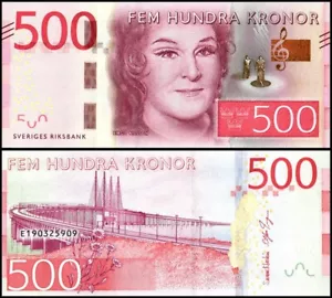 Sweden 500 Kronor, 2016 ND, P-73a.2, UNC - Picture 1 of 1