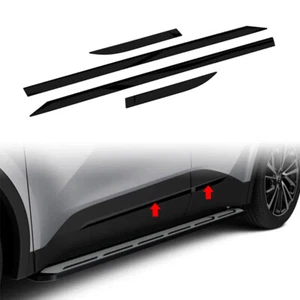 Black Body Side Door Molding Line Cover Trim Decoration Fits Toyota C-HR 2025 - Picture 1 of 6