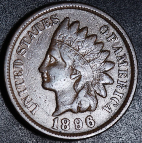 1896 INDIAN HEAD CENT - With LIBERTY Cover