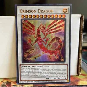 LIMITED EDITION CRIMSON DRAGON 2020 DUNE-ENSP1 YUGIOH CARD (LP/MP) - Picture 1 of 2