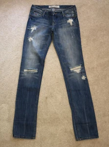 HOLLISTER Women's Size 1R Faded Distressed Denim Jeans Vintage LkNew - Picture 1 of 15