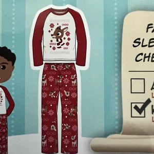 Rudolph the Reindeer Christmas 2 Piece Pyjamas PJ Set Fleece Unisex kids 4 $48 - Picture 1 of 5